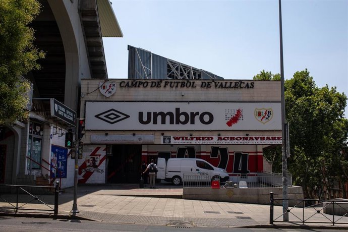 El Estadio de Vallecas del Rayo después de que la Comunidad de Madrid retirase la concesión al club.