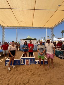 Entrega de premios de la Travesía de la Isla de San Juan de los Terreros, en Pulpí (Almería).