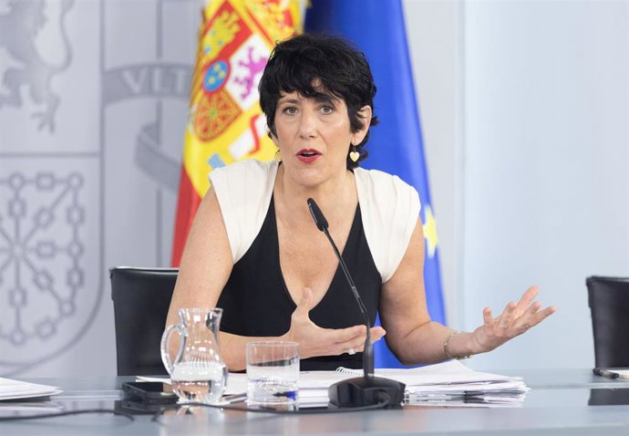 La ministra de Inclusión, Seguridad Social y Migraciones y portavoz del Gobierno, Elma Saiz.