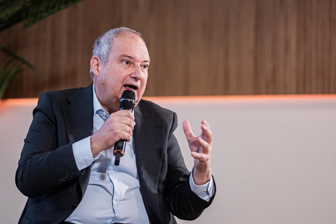El ministro de Industria y Turismo, Jordi Hereu, durante la presentación de ‘España emprende: innovación para la resiliencia climática’, en Espacio The Sixty, a 22 de julio de 2026, en Madrid (España). El acto tiene el objetivo de destacar la colaboración