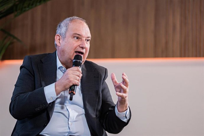 El ministro de Industria y Turismo, Jordi Hereu, durante la presentación de ‘España emprende: innovación para la resiliencia climática’, en Espacio The Sixty, a 22 de julio de 2026, en Madrid (España). El acto tiene el objetivo de destacar la colaboración