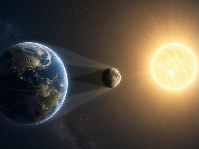 Imagen de un eclipse.