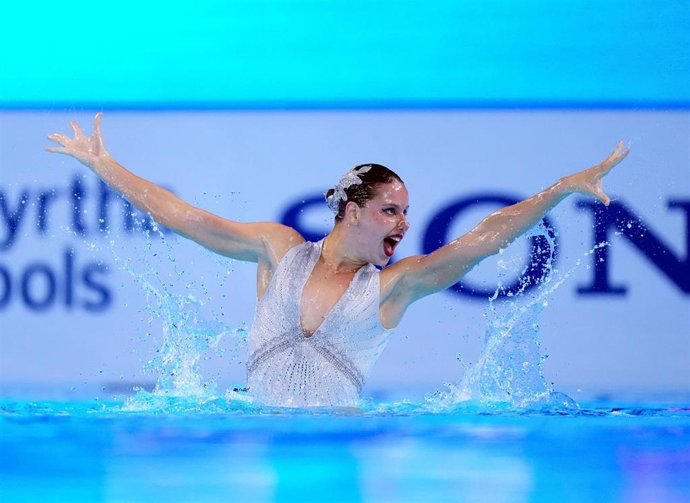 Archivo - La nadadora artística española Iris Tió, en el Mundial de Singapur 2025. 