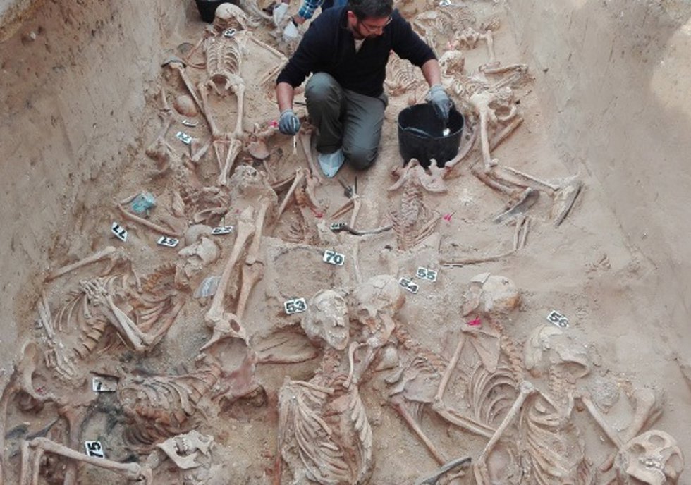 Excavación de una fosa común en Puerto Real (Cádiz)