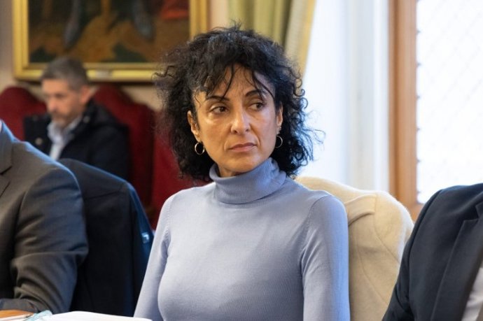Archivo - La concejala del PSOE de Oviedo Natalia Sánchez Santa Bárbara.