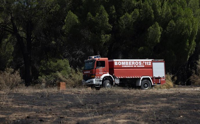 Zonas calcinadas tras el paso del incendio de la Sierra Oeste de Madrid, a 30 de julio de 2026, en Pelayos de la Presa, Madrid (España). 