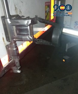 Foto de uno de los remolques forzado.