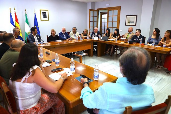 La alcaldesa de Jerez de la Frontera (Cádiz), María José García-Pelayo, en una jornada de trabajo sobre el Impacto de las Estrategias y Políticas del Pueblo Gitano a nivel estatal y autonómico.