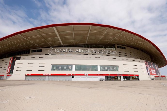 Archivo - Vista general exterior del Estadio Riyadh Air Metropolitano, en Madrid. 