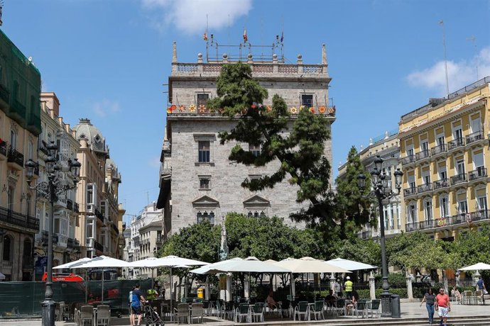 Archivo - Fachada del Palau de la Generalitat Valenciana