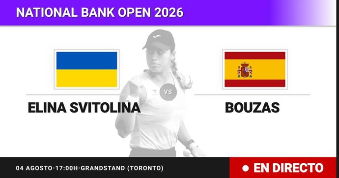 Elina Svitolina - Jessica Bouzas Maneiro: resumen y estadísticas del partido de Treintaidosavos de final de National Bank Open