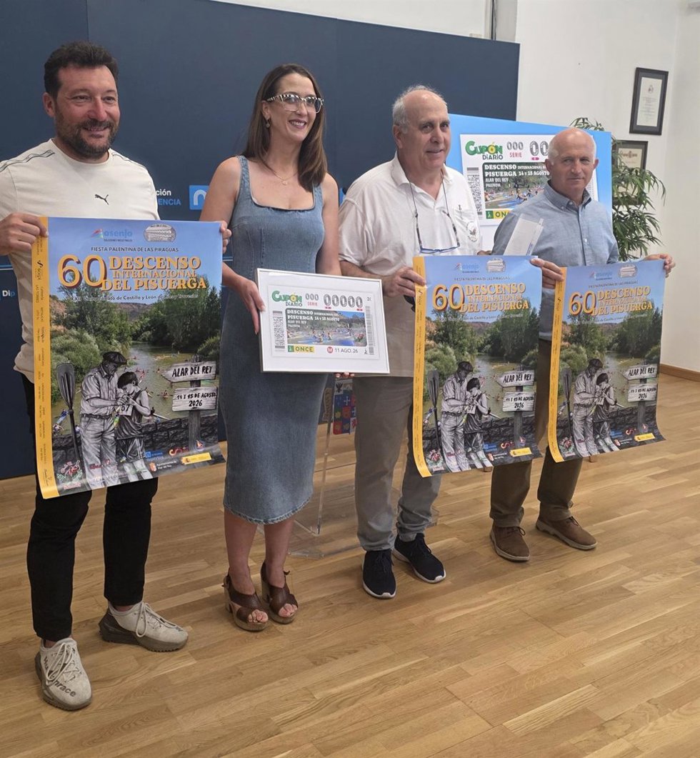 El Descenso Internacional del Pisuerga protagonizará, que cumple este año su 60º edición, será la imagen que ilustre el cupón de la ONCE del próximo martes