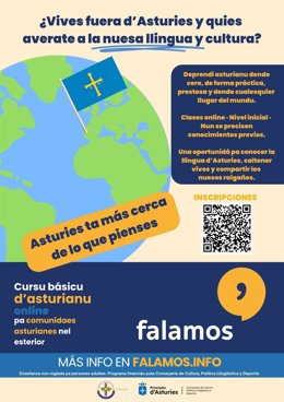 Folleto del programa de aprendizaje de asturiano