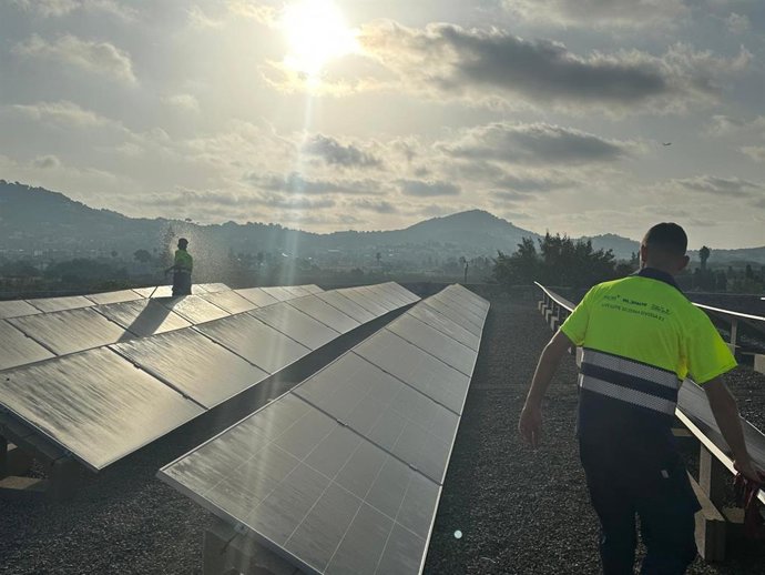 Abaqua reduce con energía solar el consumo eléctrico de la principal estación de bombeo de aguas residuales de Eivissa.