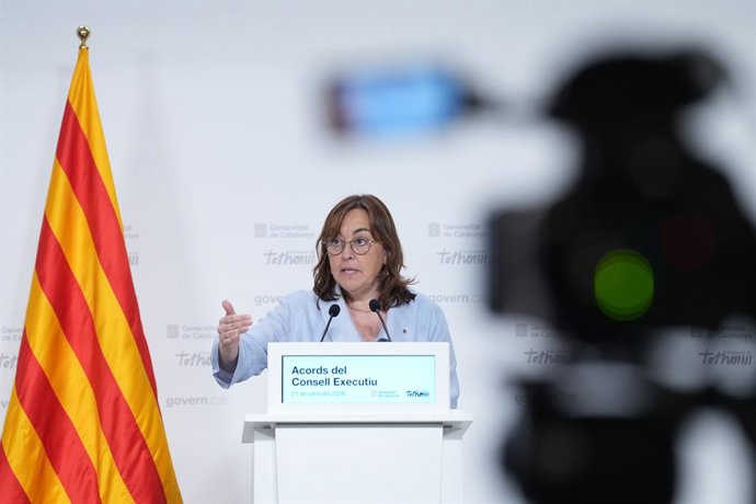 La consellera i portaveu de la Generalitat, Sílvia Paneque, en una foto d'arxiu