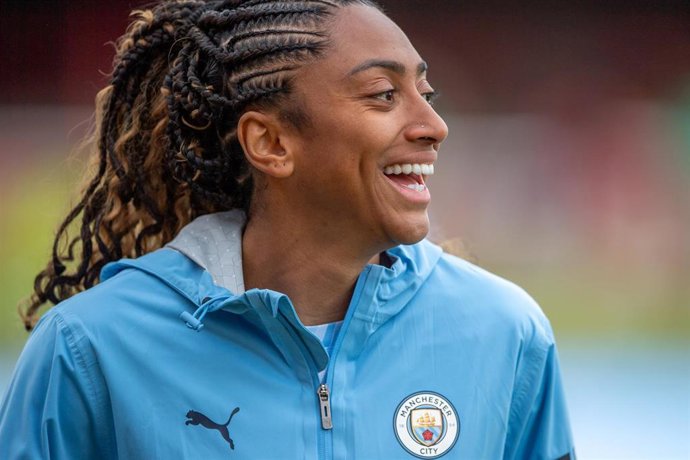 Archivo - La futbolista brasileña Kerolin Nicoli en su etapa en el Manchester City