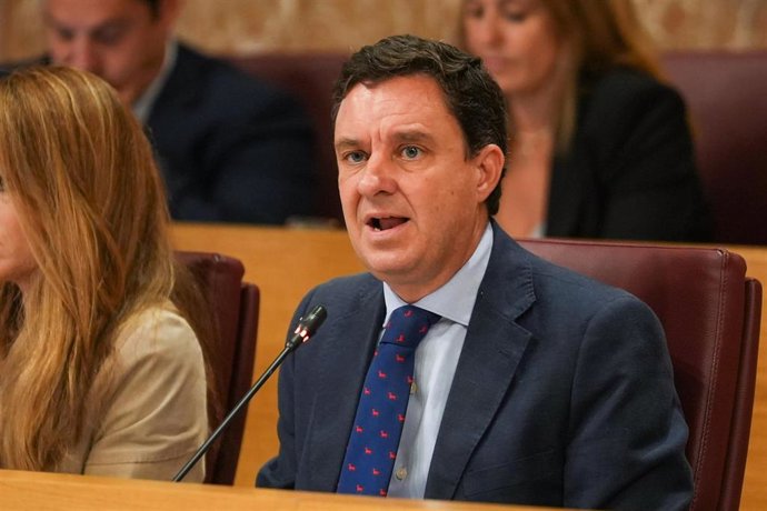 Archivo - Cuarto Teniente de Alcalde. Área de Gobierno de Urbanismo Juan de la Rosa interviene en la Sesión de Pleno ordinario del Ayuntamiento de Sevilla.