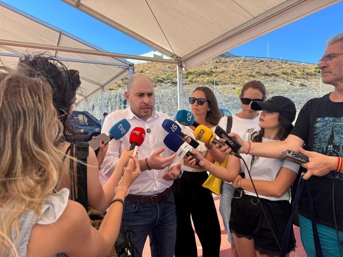 El delegado del Gobierno en Ceuta, Miguel Ángel Pérez Triano, comparece  tras visitar la barriada del Príncipe Alfonso