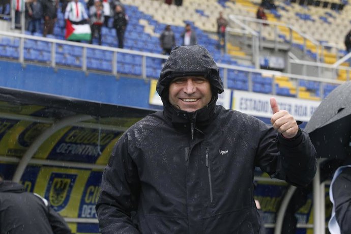 Futbol, Universidad de Concepcion vs Palestino Septima  fecha, Campeonato Nacional 2026. El dicetor tecnico  de Palestino  Cristian Muñoz es fotografiado durante el  encuentro contra  la Universidad de Concepcion en el partido de primera division