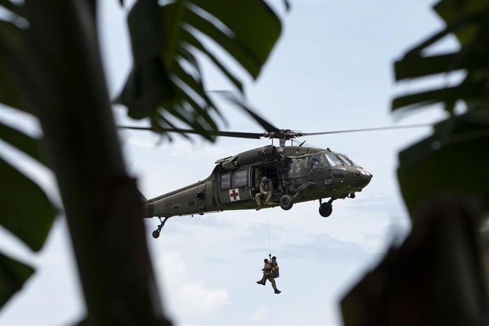 Archivo - Imagen de archivo de un helicóptero de Estados Unidos