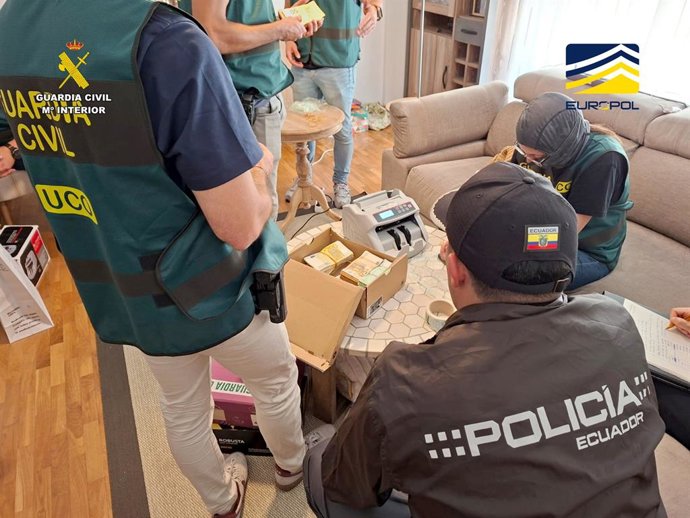 Intervienen más de 21 toneladas de cocaína tras desarticular una organización que operaba en España y Ecuador