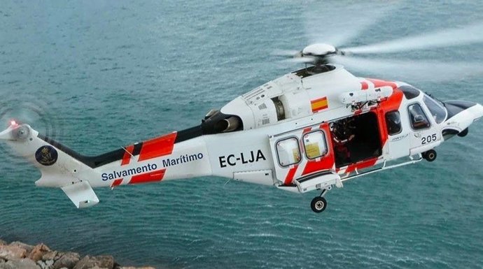 Archivo - Helicóptero de Salvamento Marítimo
