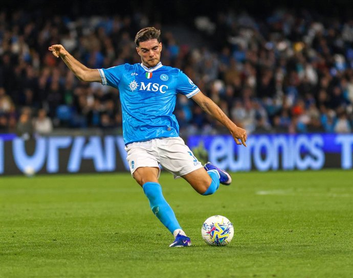 Archivo - April 24, 2026, Napoli, Campania, ITALIA: Miguel Gutierrez of SSC Napoli During the football match on April 24, 2026, valid for the Italian Serie A - 2025/26 championship in Naples at the Diego Armando Maradona Stadium between SSC Napoli and US 