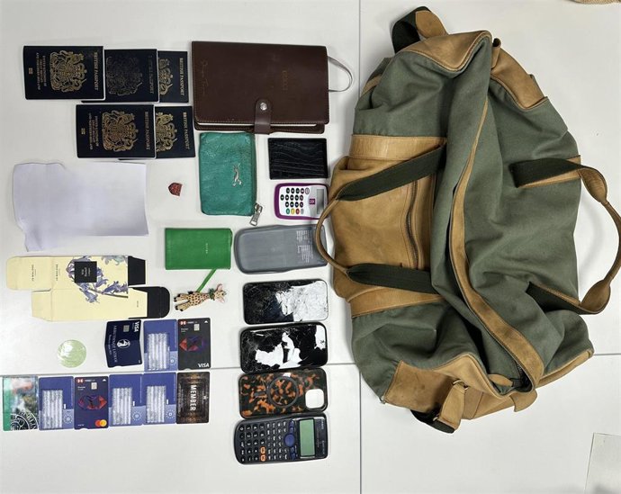 Algunos de los objetos robados por los ladrones