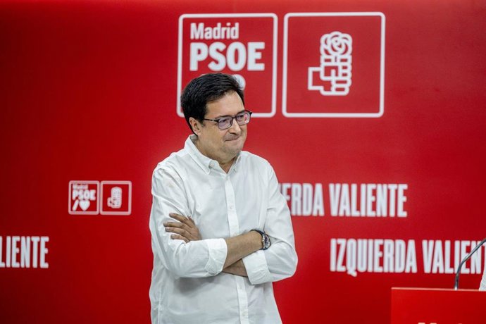 El candidato socialista a la Comunidad de Madrid, Óscar López.