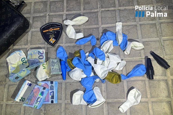 Investigadas cuatro personas por vender óxido nitroso en Playa de Palma.