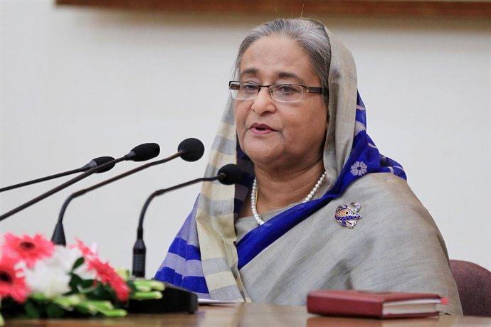 Archivo - Sheij Hasina, ex primera ministra de Bangladesh.