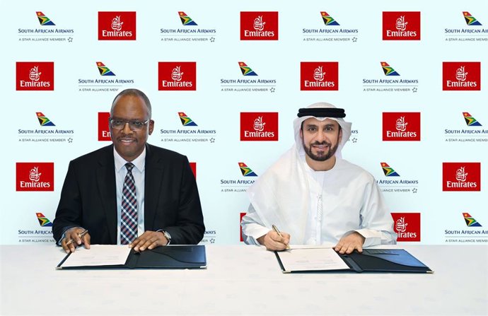 Emirates y South African Airways amplían su acuerdo de código compartido