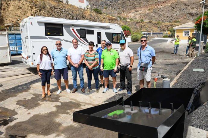 El Cabildo de Tenerife inaugura el punto Limpio de Jagua, la primera área de servicio para caravanas del área metropolitana de Tenerife