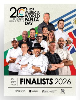 Doce cocineros de tres continentes competirán en València por elaborar la mejor paella del mundo