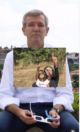Rueda, en un momento del vídeo.