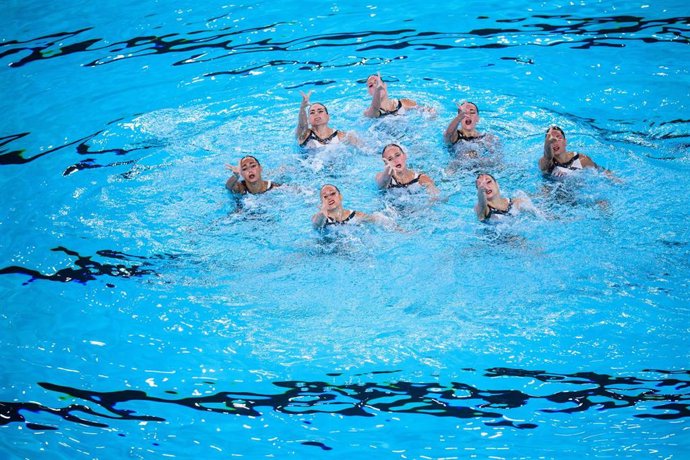 La selección española de natación artística en los Europeos de París 2026