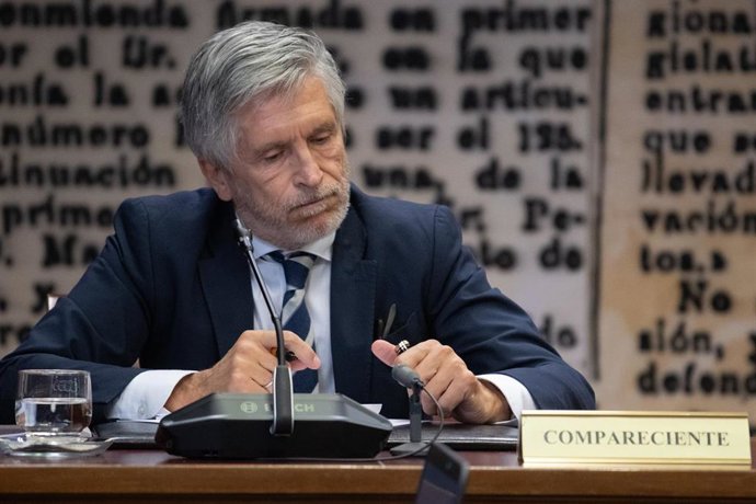 Archivo - El ministro del Interior, Fernando Grande-Marlaska, a 30 de junio de 2026, en Madrid (España). 