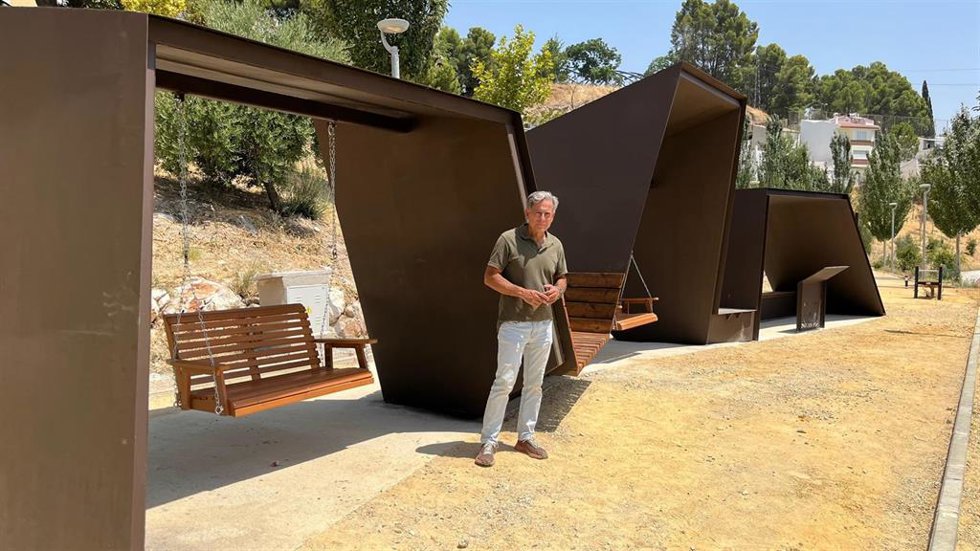 Antonio Losa en el nuevo mirador
