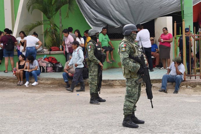 Archivo - Arquivo - Imagem de arquivo de militares em Chiapas (México)