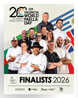Doce cocineros de tres continentes competirán en València por elaborar la mejor paella del mundo