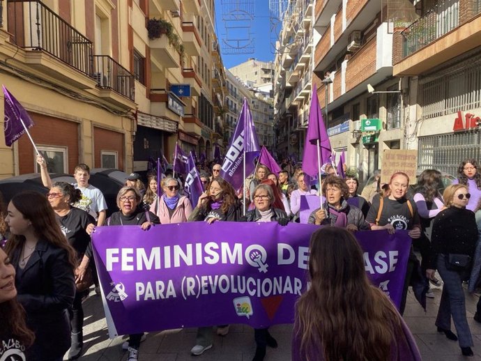 Manifestación en Huelva del 25-N.