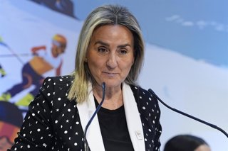 Archivo - Milagros Tolon, Minister of Education, Vocational Training and Sports, during the reception of the Spanish athletes who participated in the Milano–Cortina 2026 Winter Paralympic Games, held at the headquarters of the Higher Sports Council (CSD) 