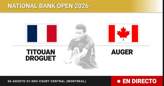 Titouan Droguet - Felix Auger-Aliassime: resumen y estadísticas del partido de Treintaidosavos de final de National Bank Open