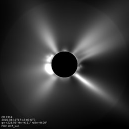 Simulación coronal de luz blanca sintética