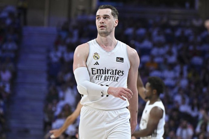 Archivo - El jugador de baloncesto croata Mario Hezonja, en su etapa en el Real Madrid durante la temporada 2025-26.