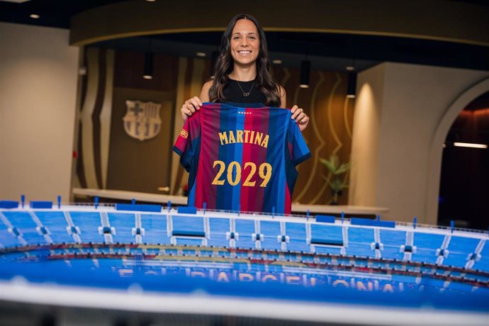 La nueva jugadora del Barça Femení Martina Fernández