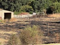 Regresan los vecinos desalojados por el incendio de San Roque (Cádiz) tras quemar 30 hectáreas y calcinar una casa