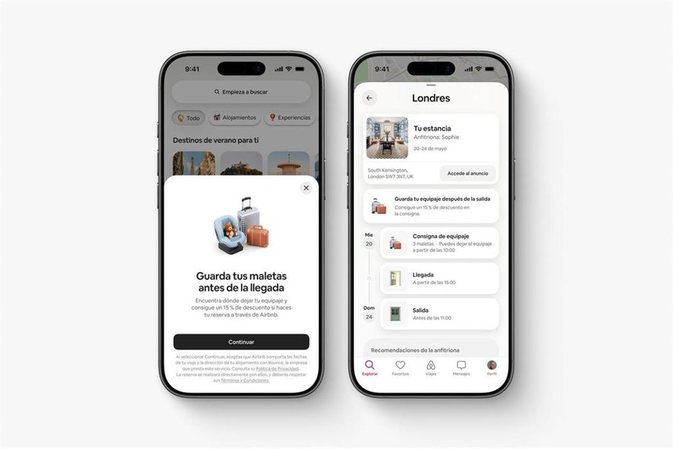 Airbnb Amplía Su Oferta De Servicios En España E Integra Consigna, Traslados Y Alquiler De Coches En La App