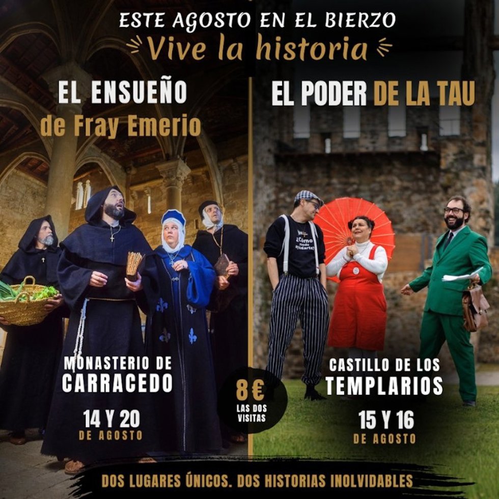 Cartel de las dos visitas teatralizadas.