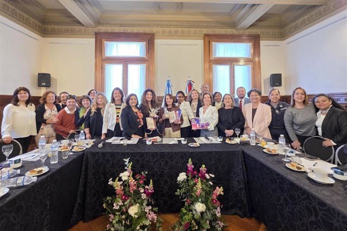 Una de las reuniones para coordinar acciones contra la violencia de género celebradas en la localidad argentina de Córdoba